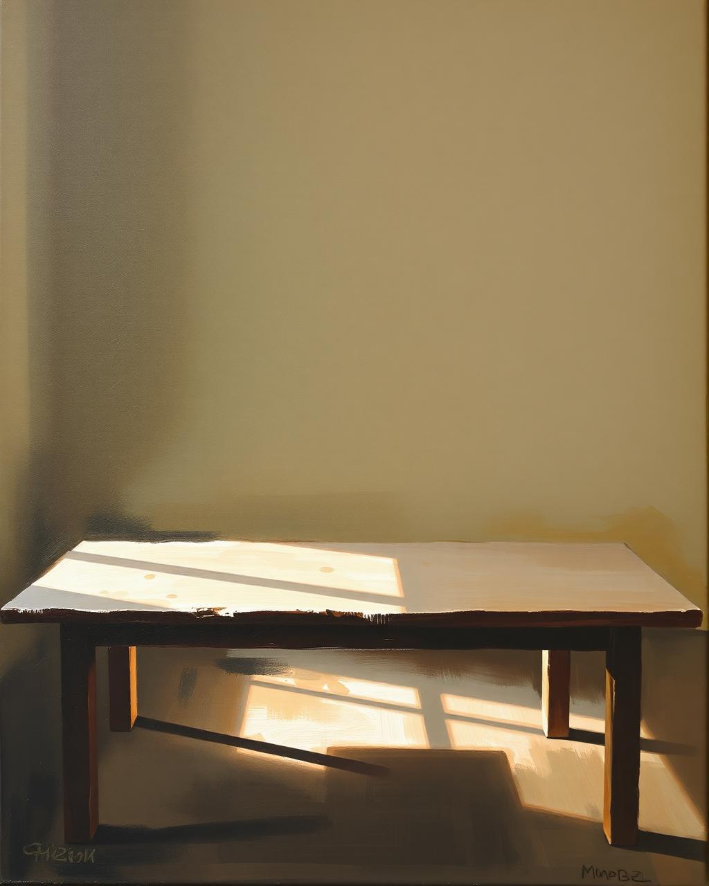 Morning Table, Oil on linen